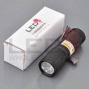 Handheld flashlight with UV LED bulbs